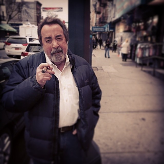 Dad enjoying a hand rolled cigar in the Bronx #arthurave